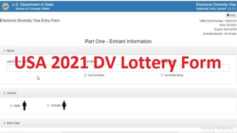 lottery usa 2021|american lottery visa 2021.